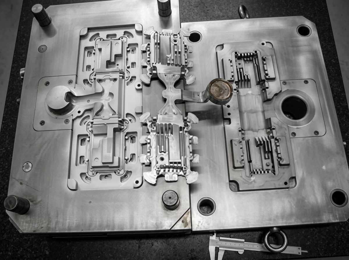 Aluminium die casting mold for motorcycle parts