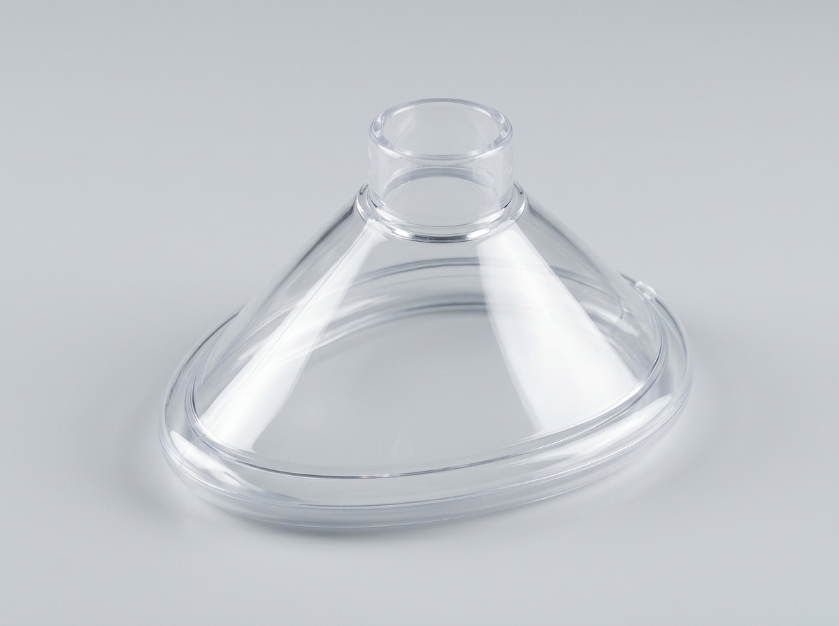 Oxygen mask plastic medical device