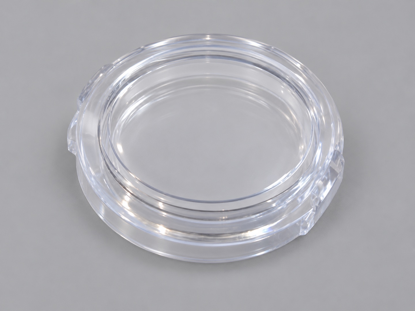 Clear plastic packing box