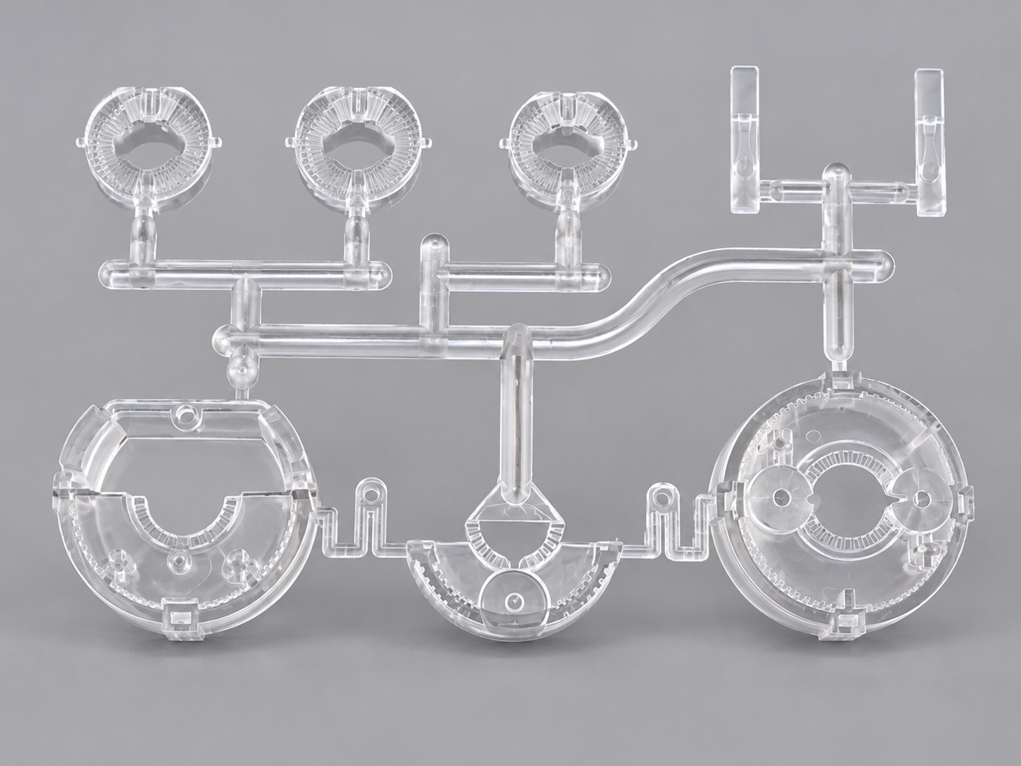 Clear plastic parts for consumer electronics